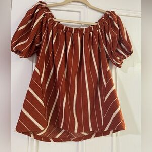 Anthropologie off the shoulder top size xs